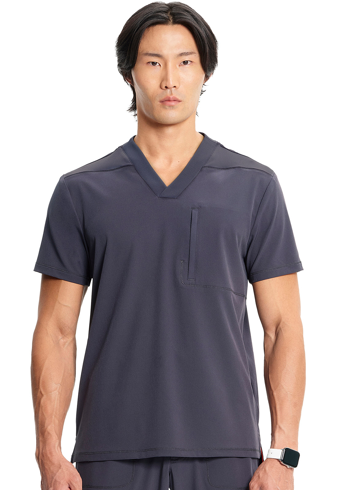 Men's Men's V-Neck Top - Pewter